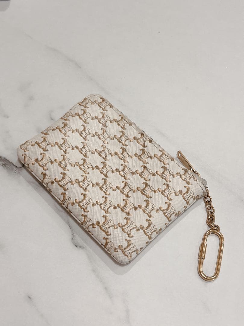 CELINE ケース ホワイト/ベージュ