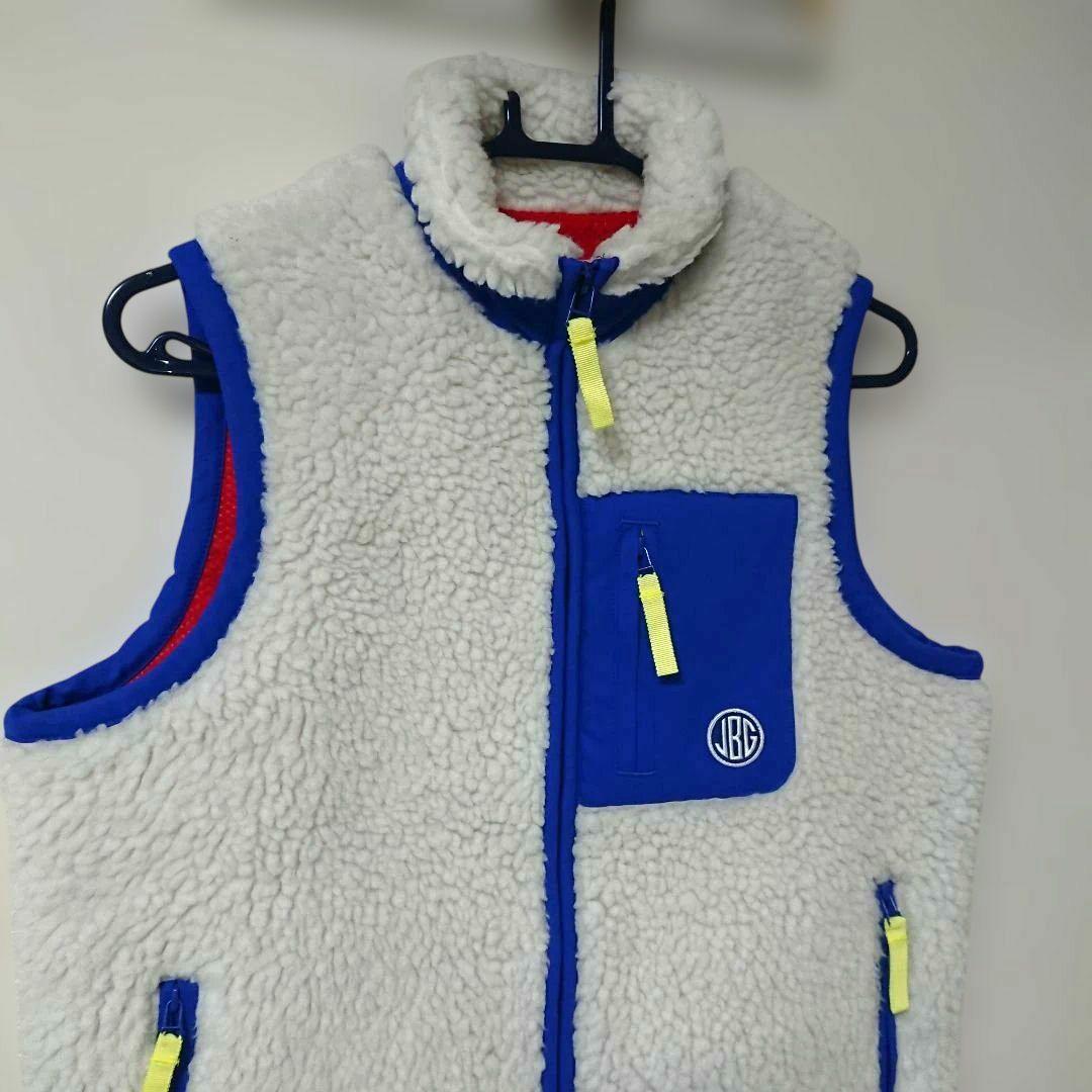 良品 ジャックバニー ゴルフ セットアップ ボア ベスト スカート 白 青