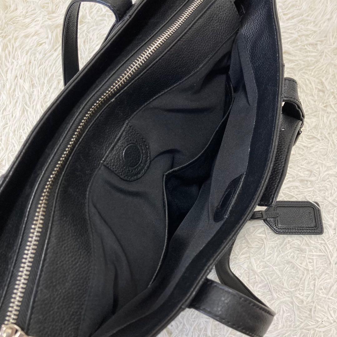 SOLATINA✨ビジネストート　レザー　ハンドル調節可　A4PC収納可　メンズ