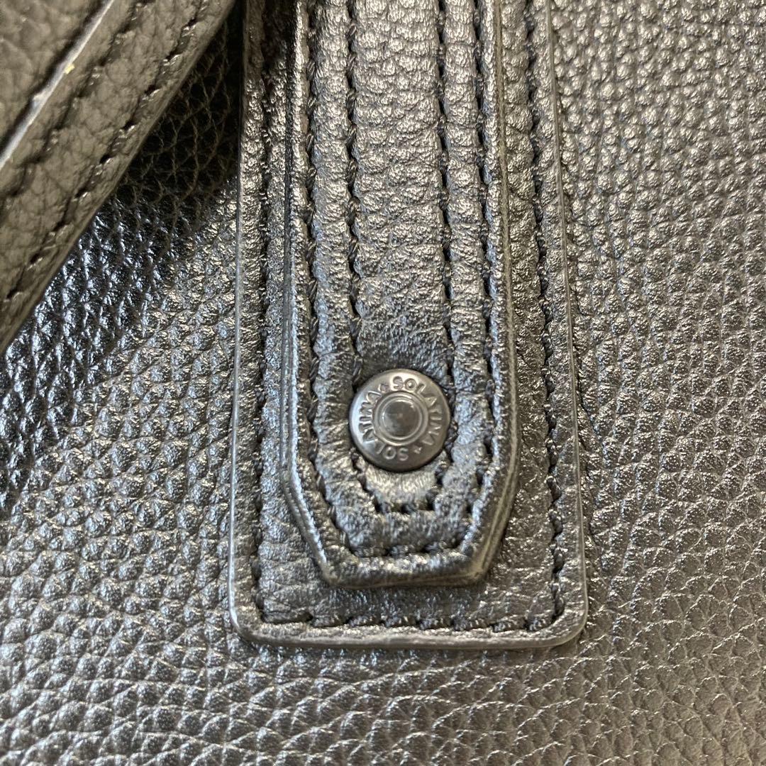 SOLATINA✨ビジネストート　レザー　ハンドル調節可　A4PC収納可　メンズ