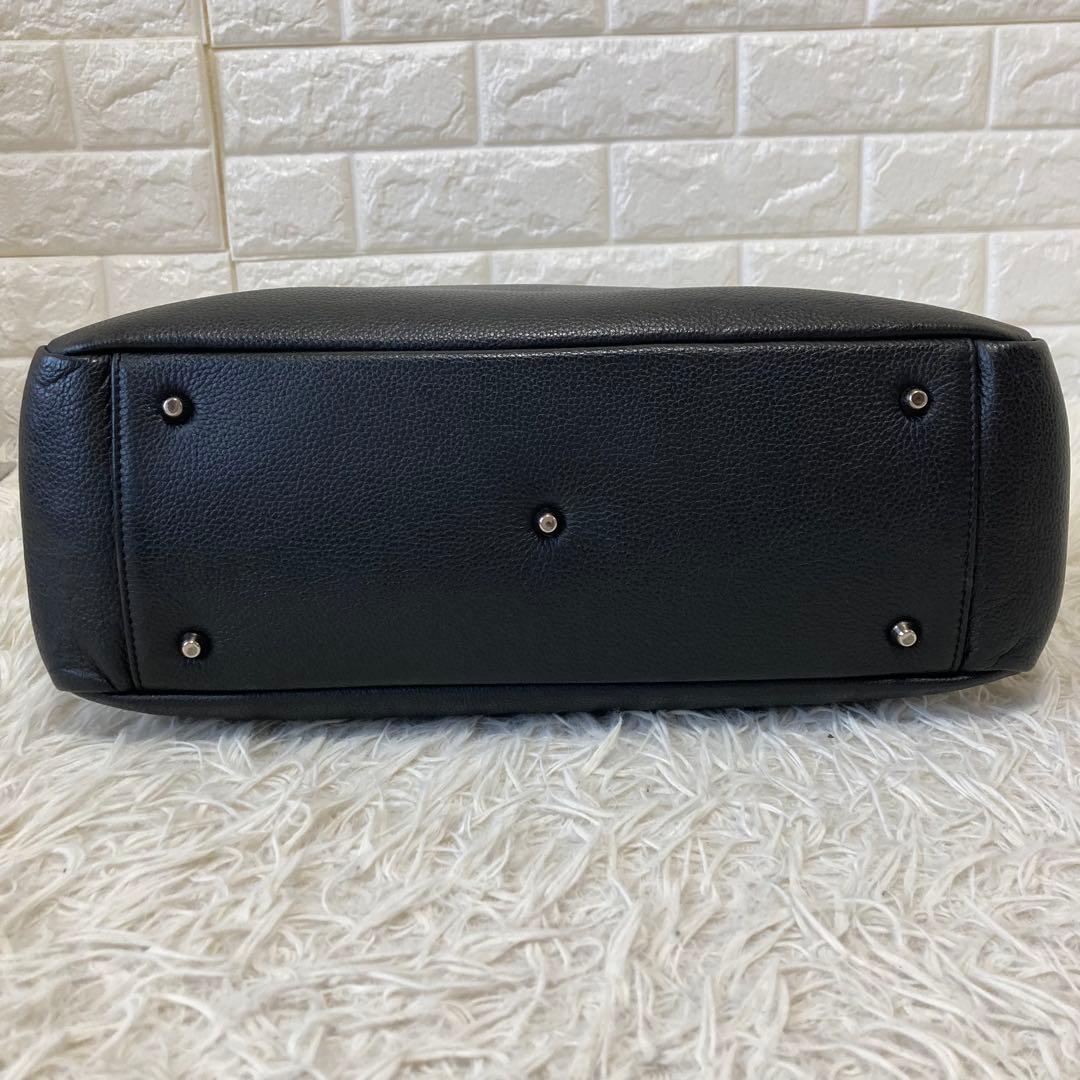 SOLATINA✨ビジネストート　レザー　ハンドル調節可　A4PC収納可　メンズ