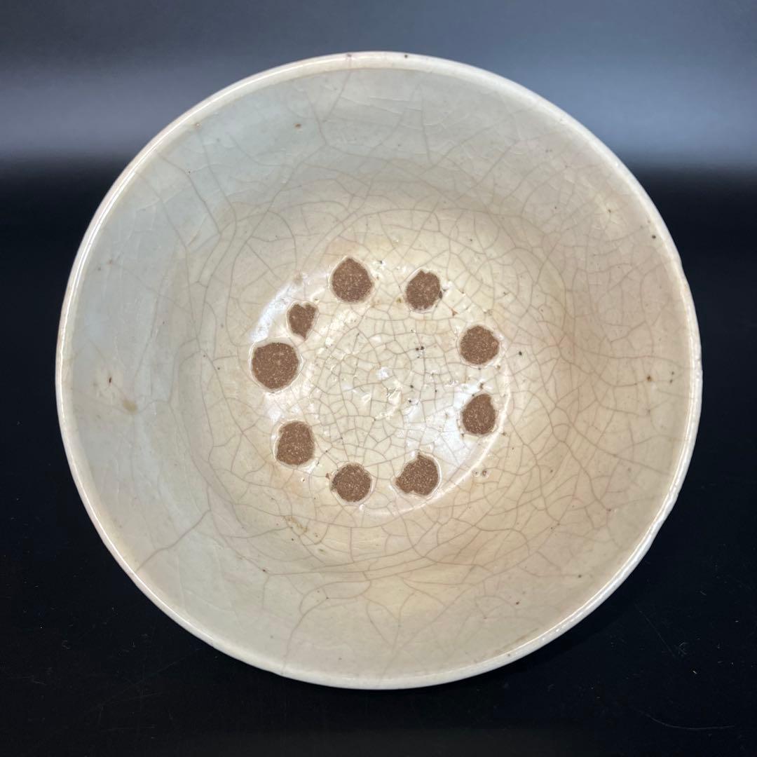 ◎古美術 庵々◎李朝 白磁 茶碗 共箱付◎韓国 李氏