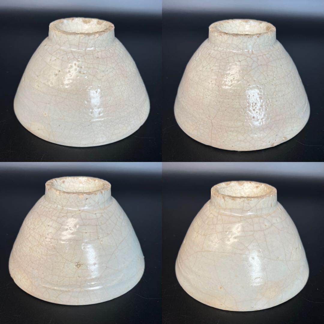 ◎古美術 庵々◎李朝 白磁 茶碗 共箱付◎韓国 李氏