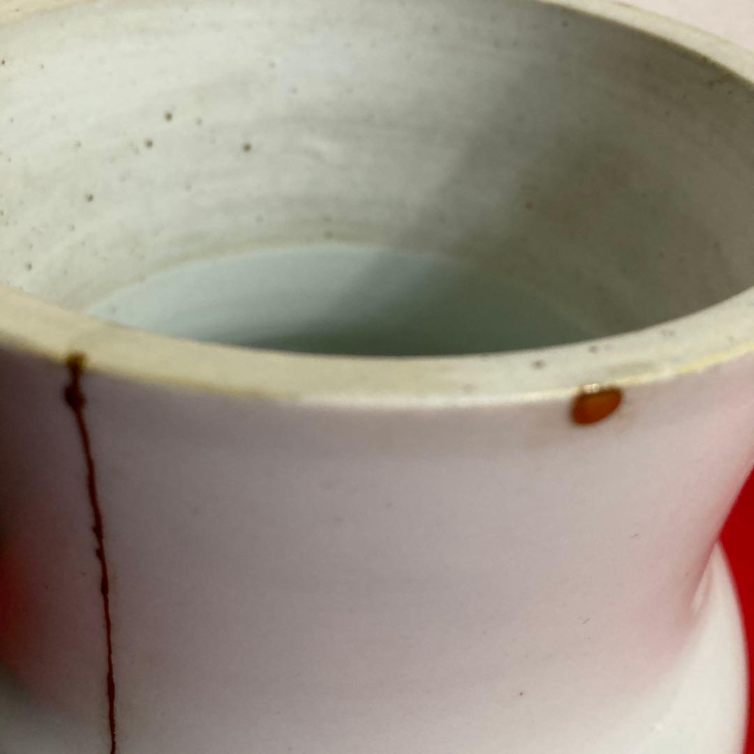 佐世保 平戸三川内焼 白磁鯉図水指（漆塗り蓋付き）