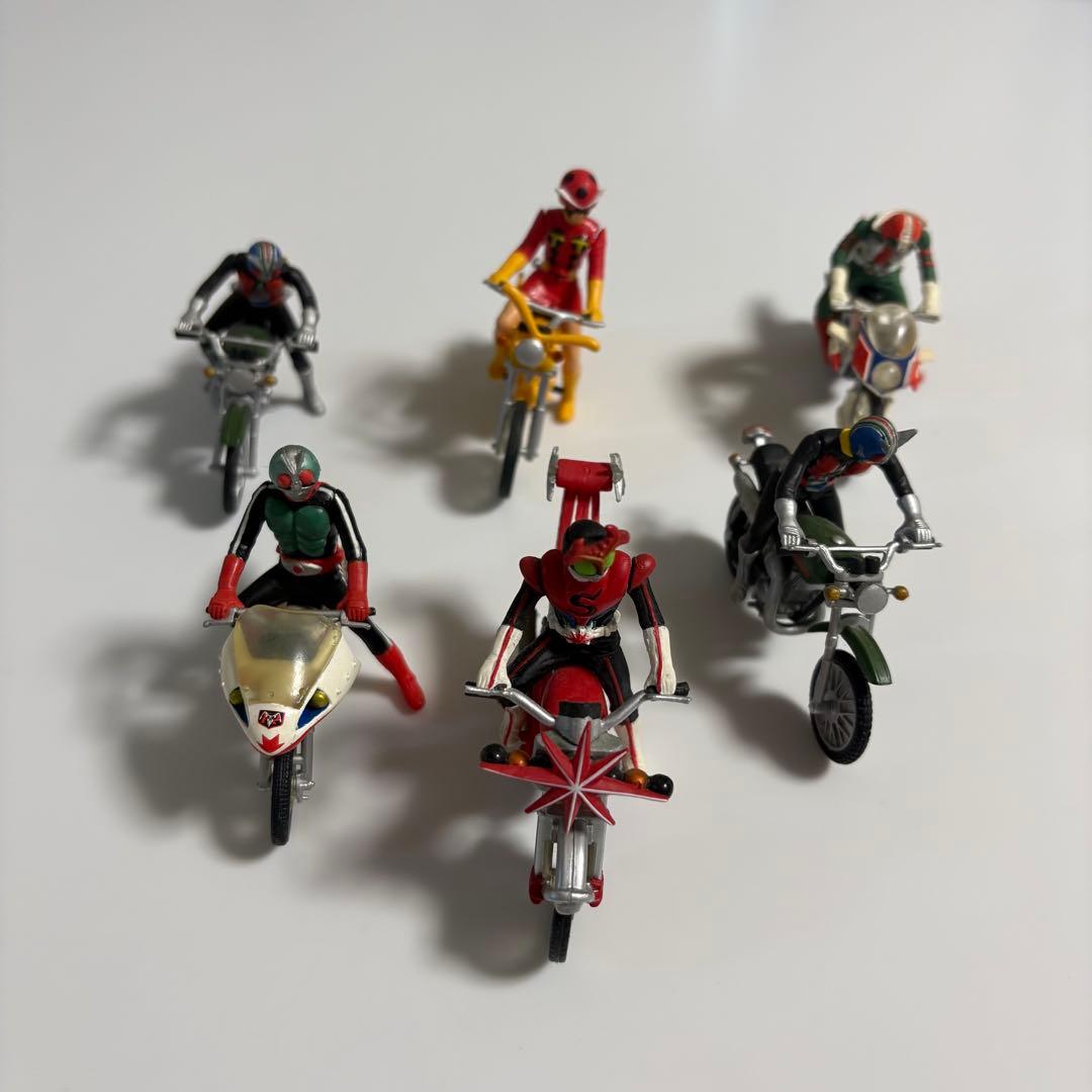 昭和特撮 仮面ライダー バイクフィギュアセット 6体 - メルカリ