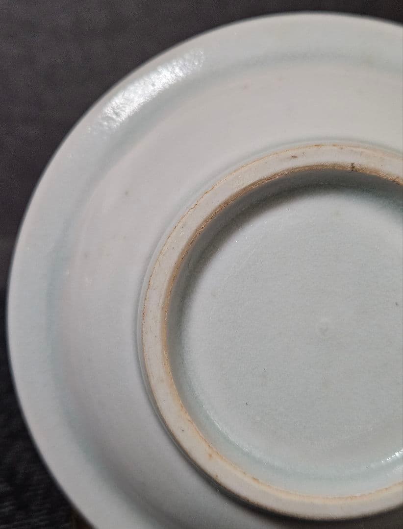 李朝コレクター放出品❗03.】李朝白磁 分院手 兜皿 小皿 時代産地不明