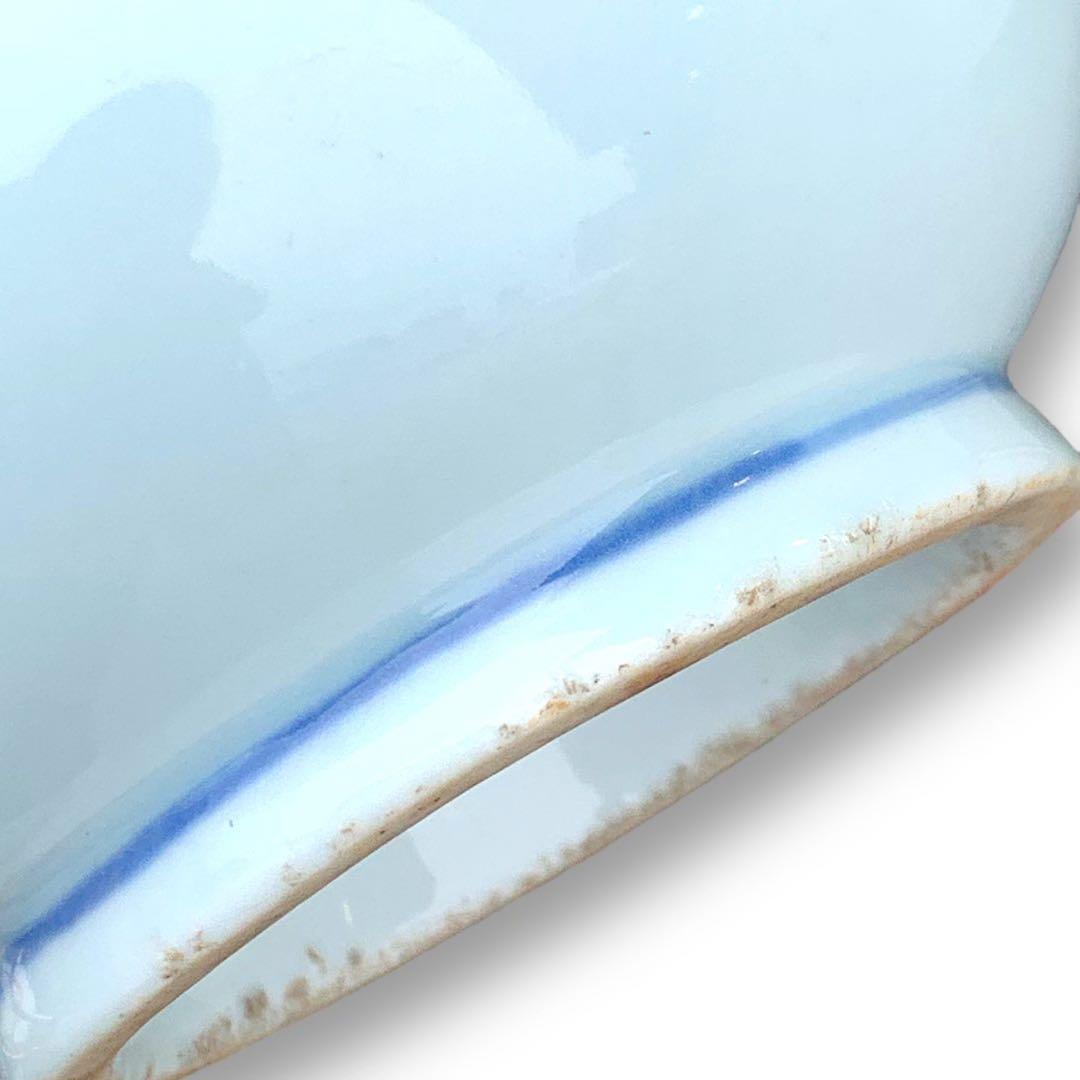 李朝 染付 染め付け 花瓶 一輪挿し トンボ 蜻蛉 朝鮮 骨董 美術 岩 草