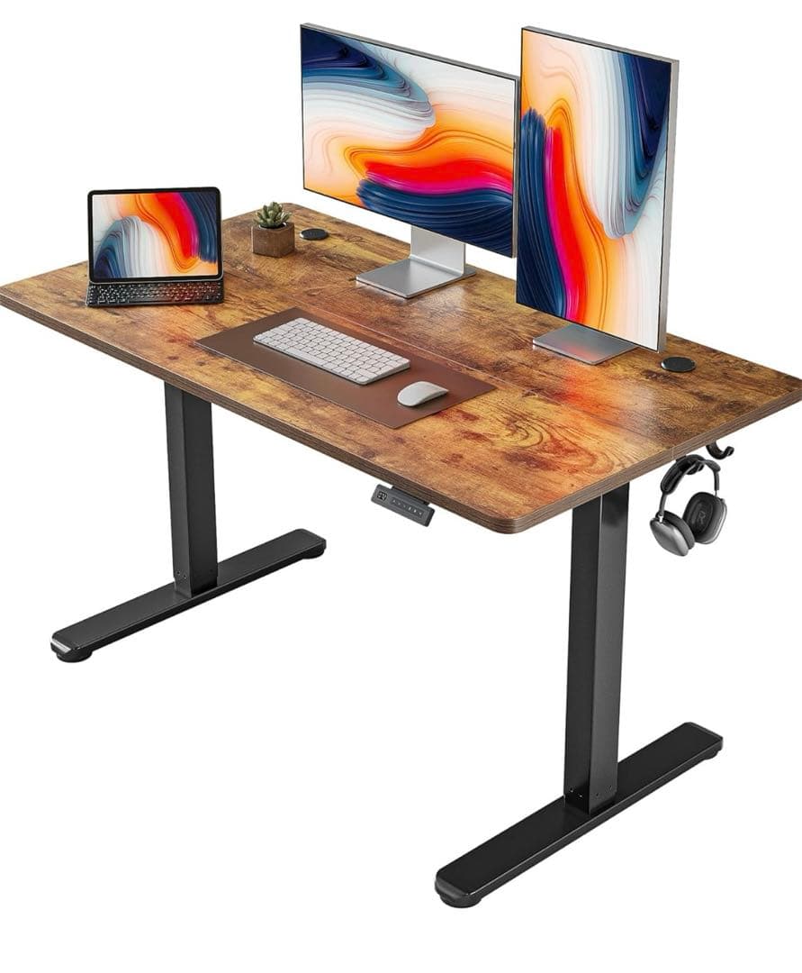 電動昇降デスク FEZIBO（幅120cm）静音＆高さメモリー付き