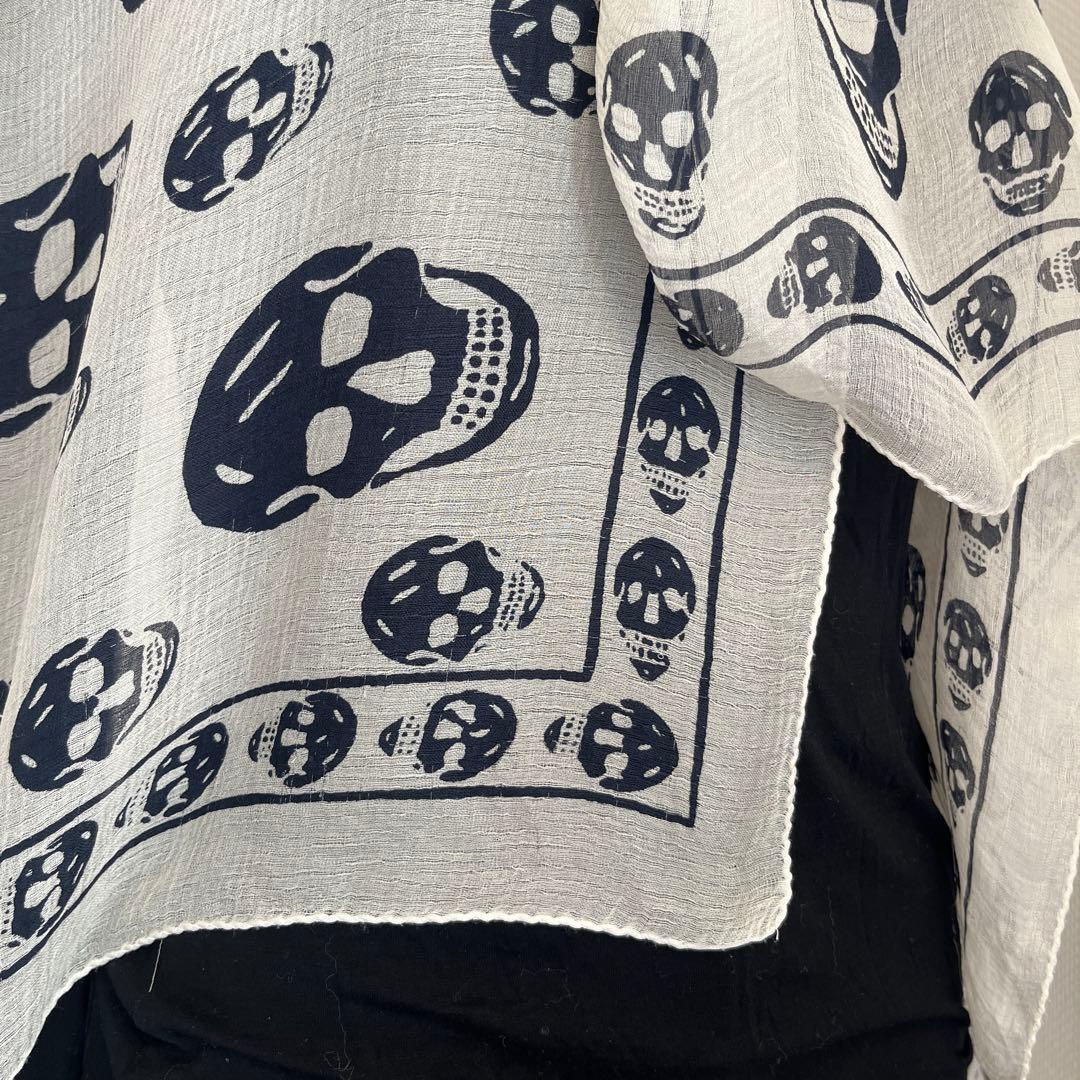 ALEXANDER McQUEEN スカーフ　スカル　シルク