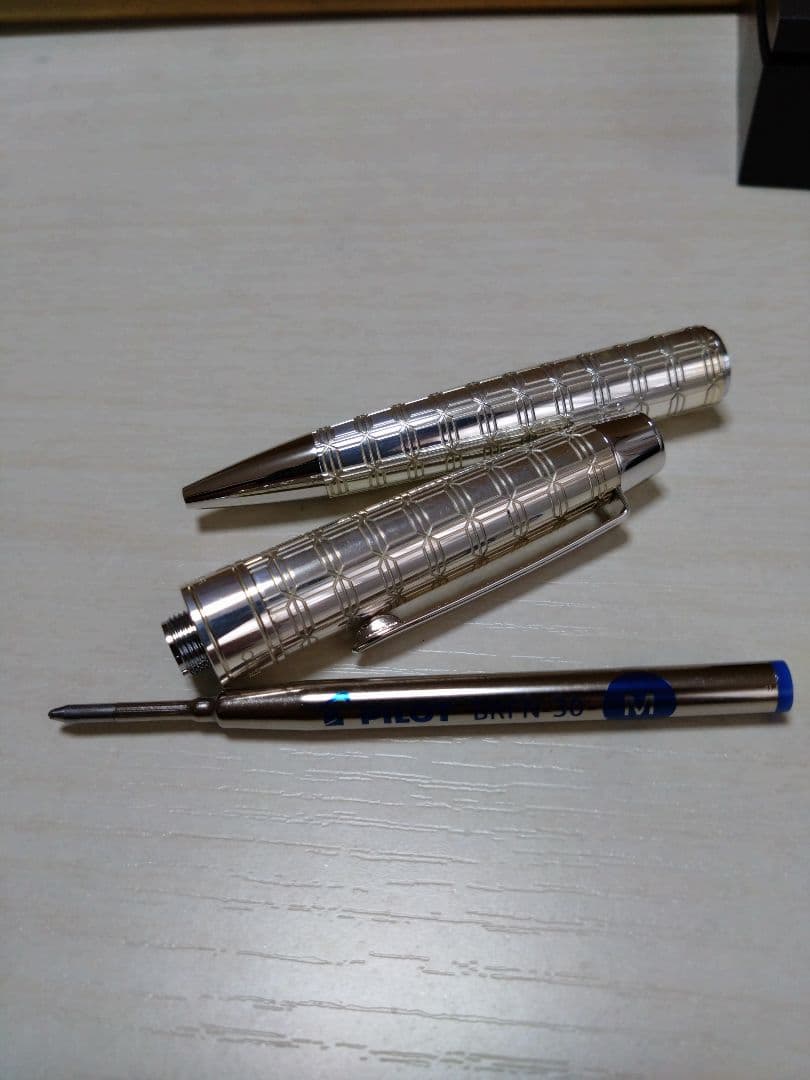 パイロット カスタム ボールペン スターリングシルバー 格子柄 パイロット