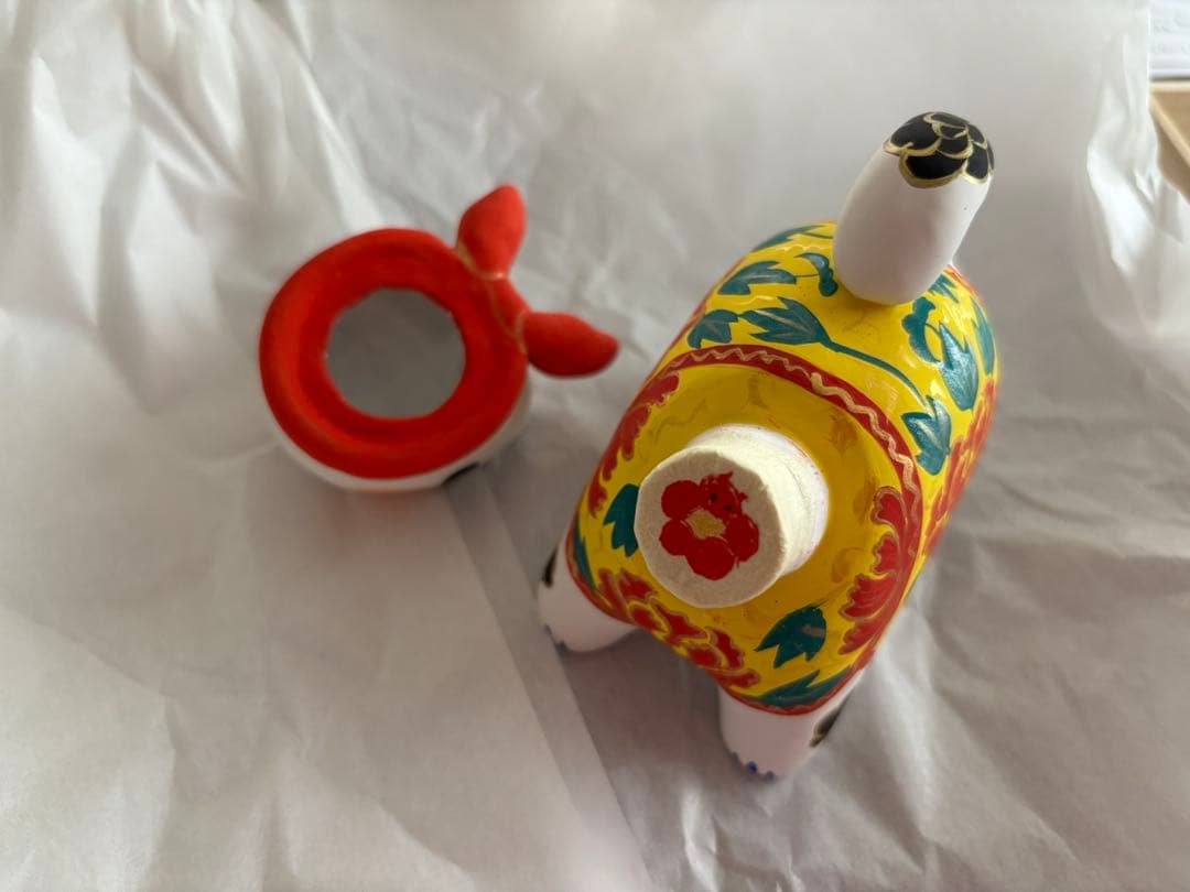 前田ビバリー 作 犬張子（牡丹文） 令和七年 夏作 桐箱・説明書