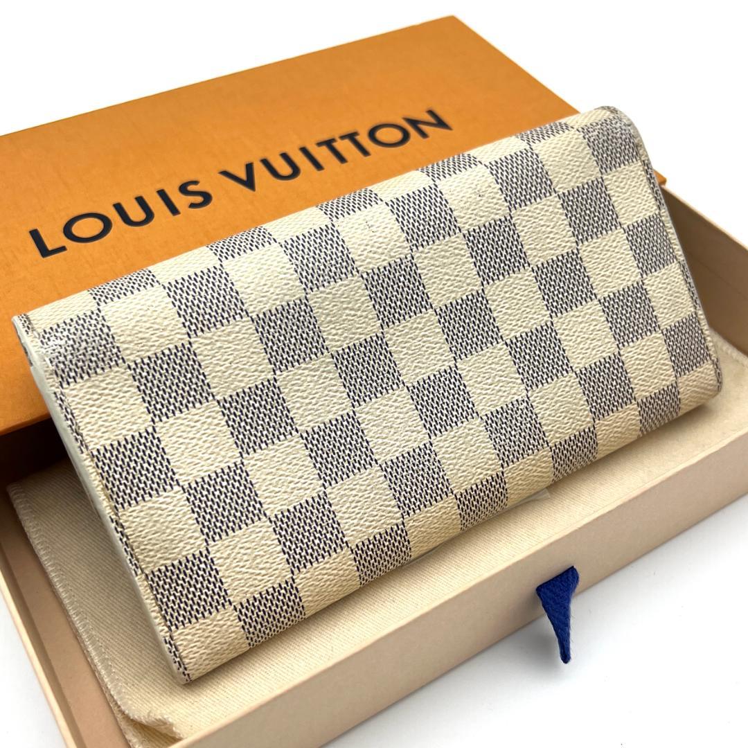 ルイヴィトン ダミエ アズール ポルトフォイユ サラ 長財布 C103