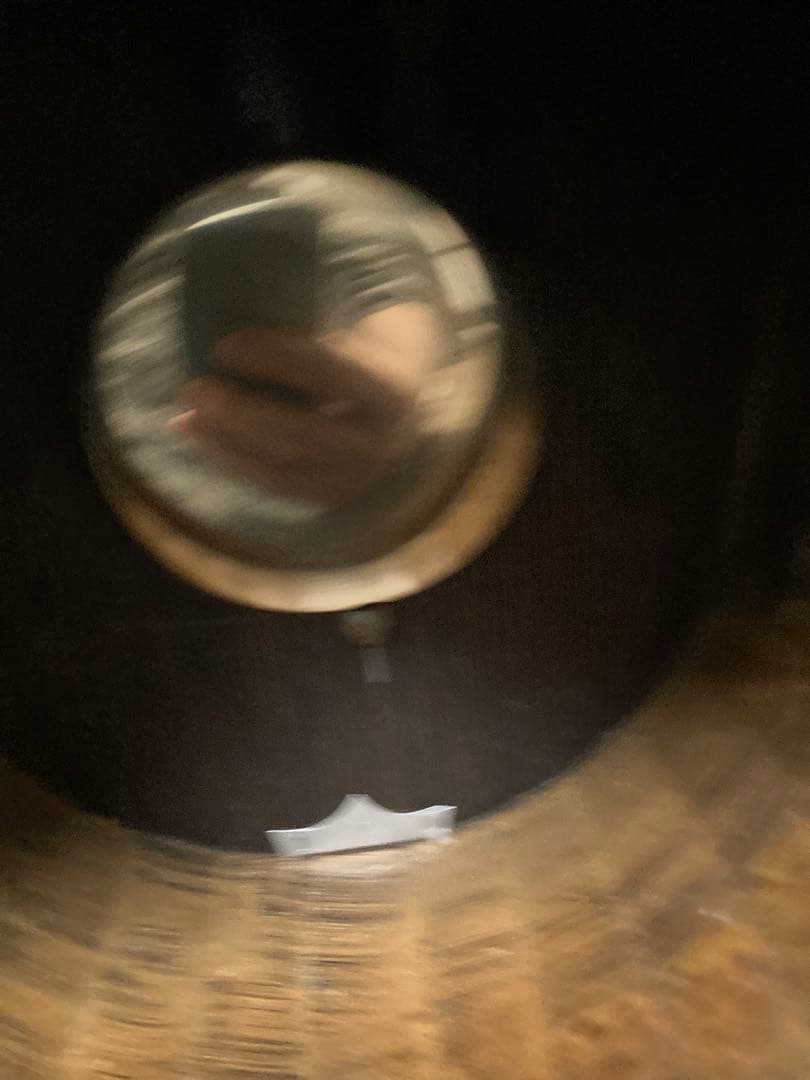 希少 アンティーク柱時計 堀田時計店 CROWNFAN ダルマ四つ丸 稼働中