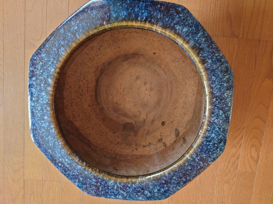 青色 八角形 火鉢 - メルカリ