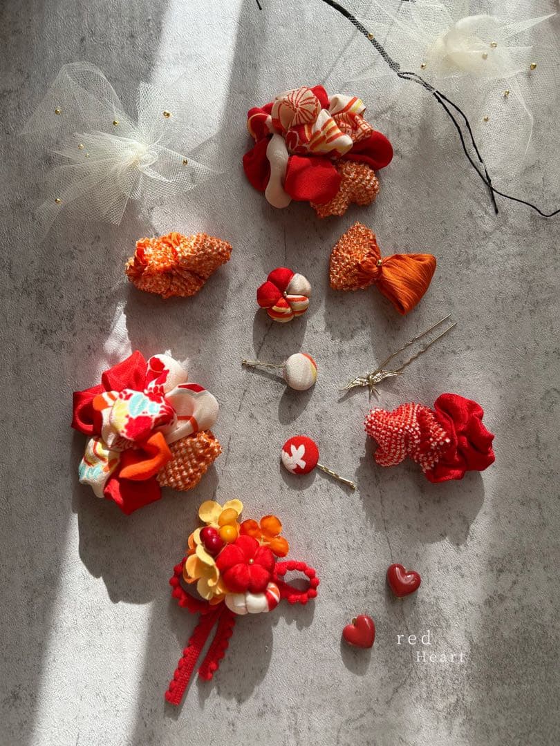 a*i様 七五三　七五三髪飾り　ヘッドドレス　着物髪飾り　リメイク髪飾り　053