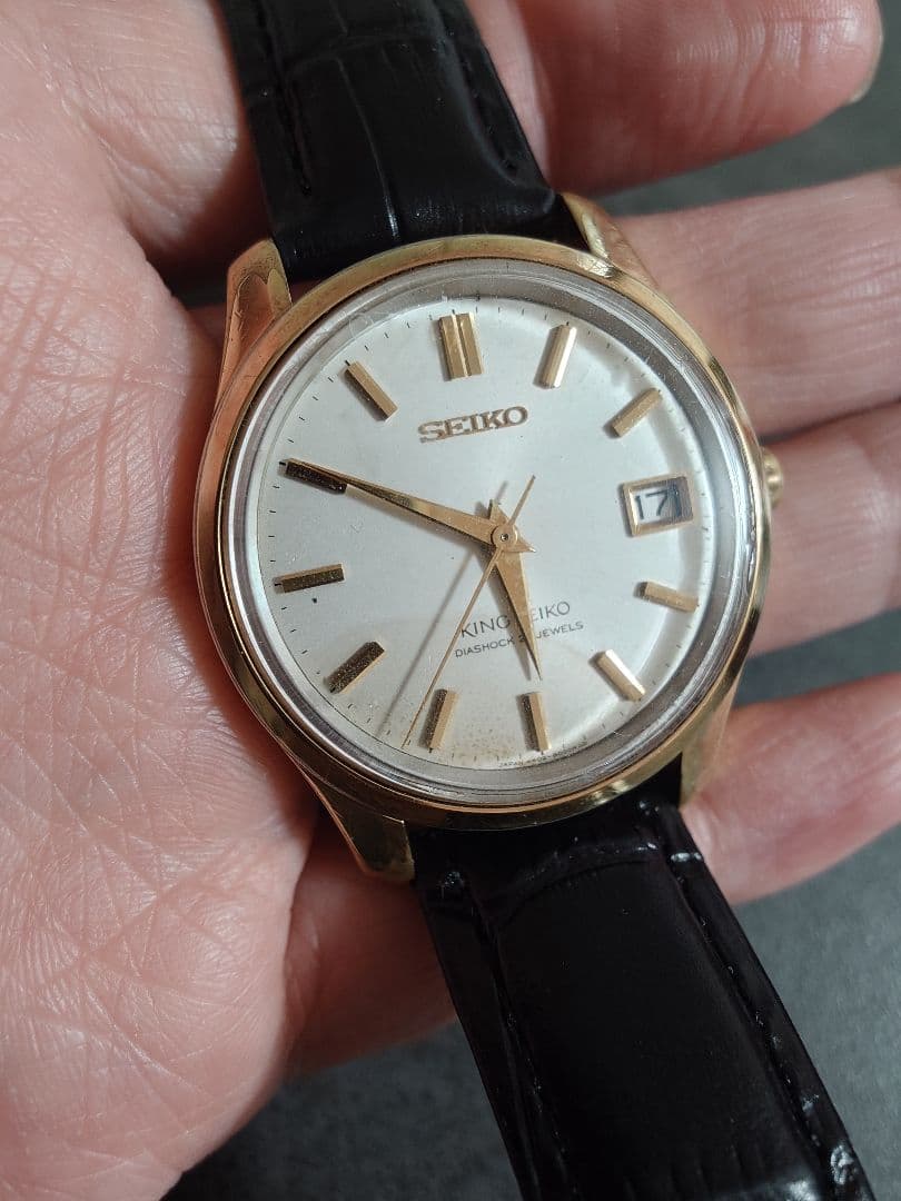 KING　SEIKO 44ks 4402-8000 盾メダリオン　ゴールド