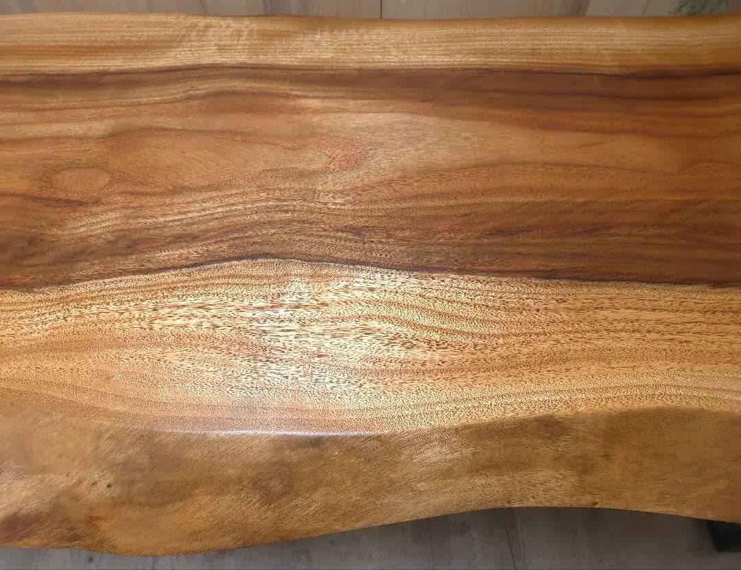 新品 楠 一枚板 ダイニングテーブル アイアン家具 リビングテーブル