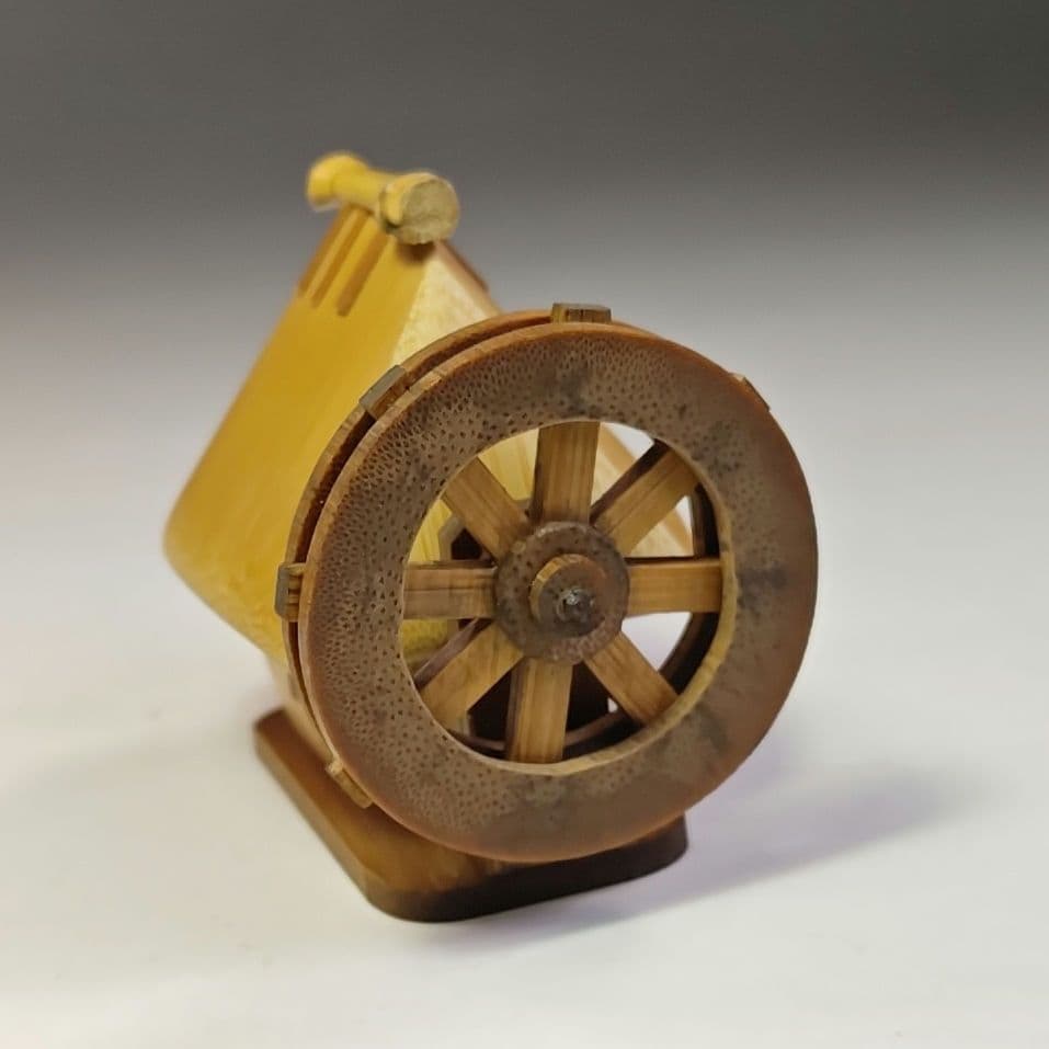 イ744 香合『加州 清水晃樹』『大名竹 水車 葛屋 香合 共箱』茶道具