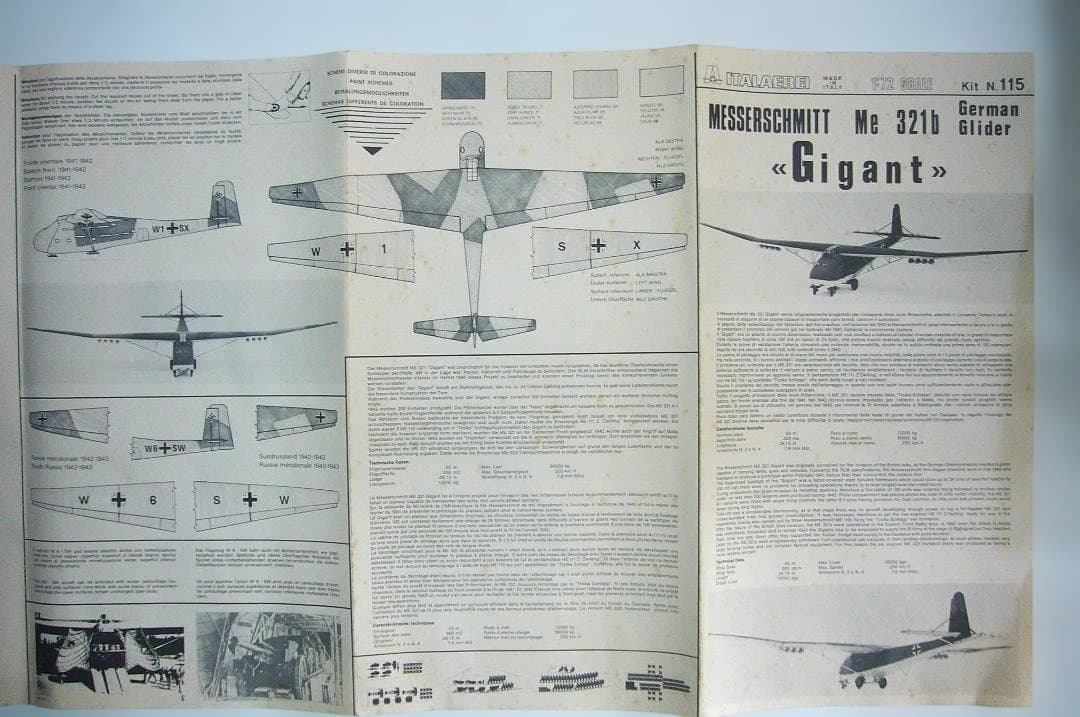 WWⅡ ドイツ軍用機 大型モデル GIGANT, STORCH 2個セット