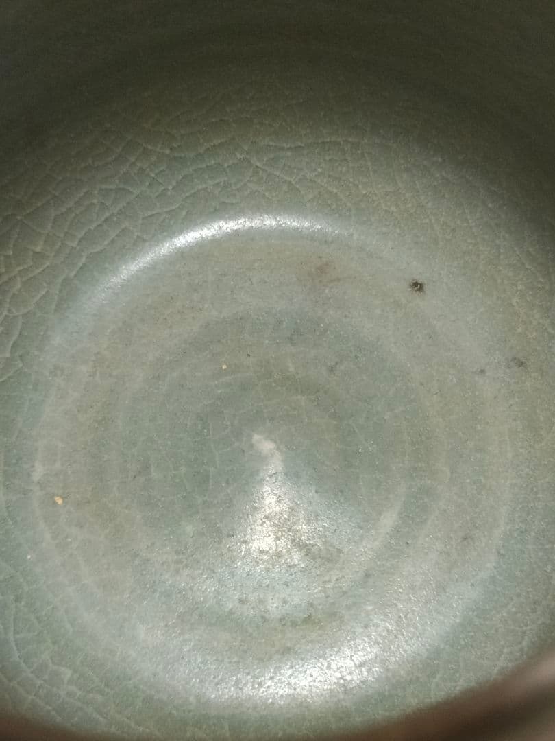 高麗青磁 湯呑 白黒象嵌 李朝 朝鮮美術 時代物骨董アンティーク