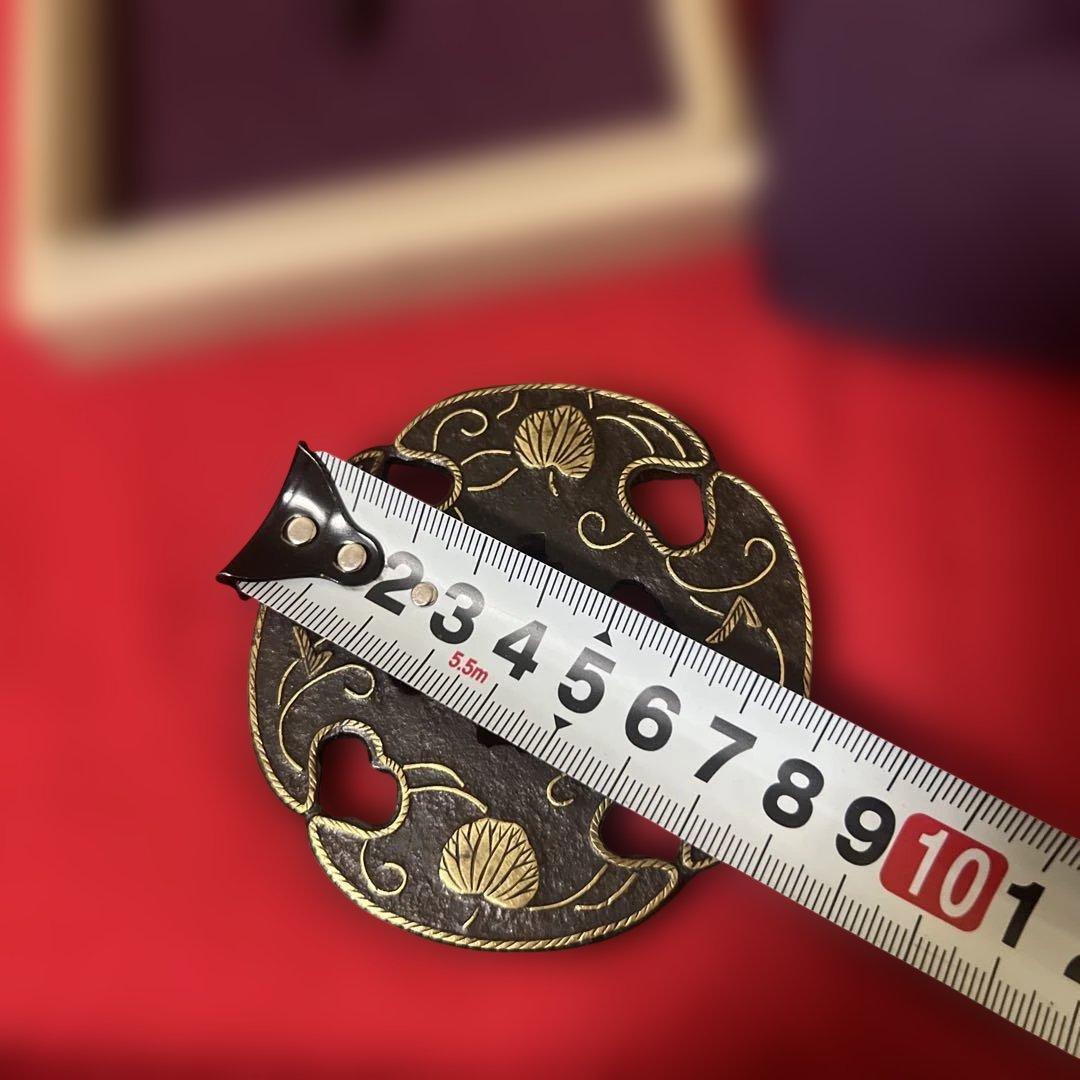 美術品・アンティーク・コレクション 武具 逸品　江戸時代　鉄地　象嵌　鍔