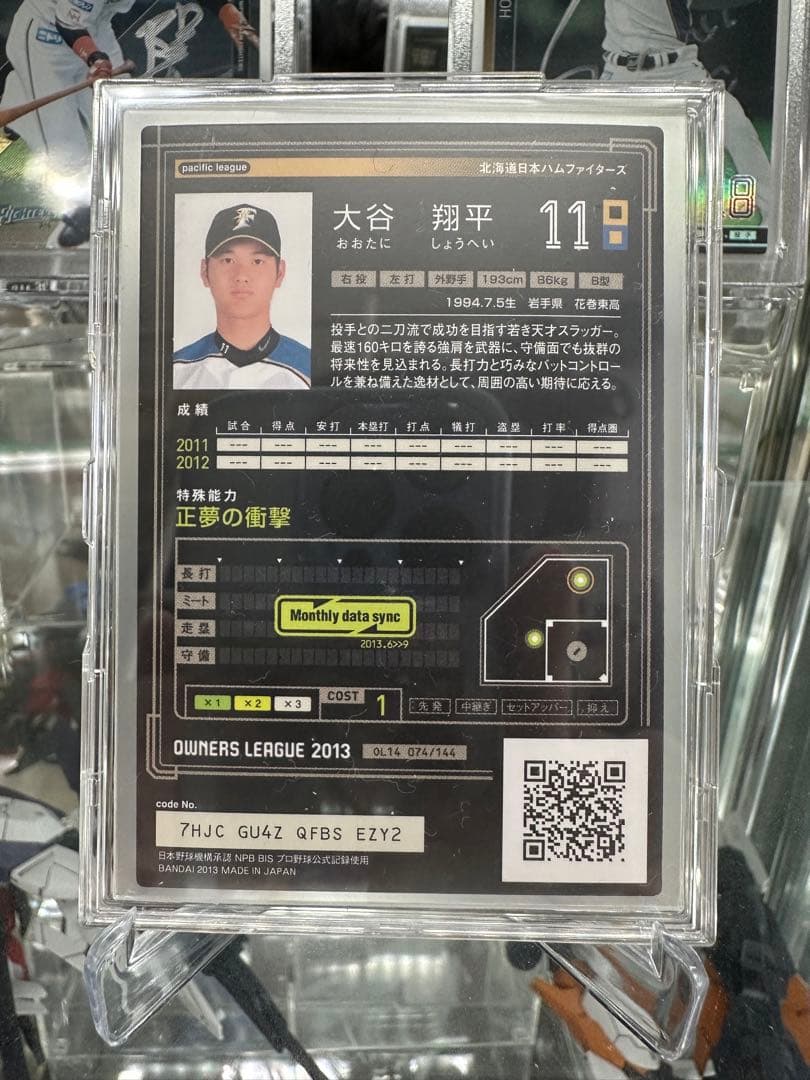 大谷翔平 オーナーズリーグ INFINITY打者版 ONEPIECE カードゲーム