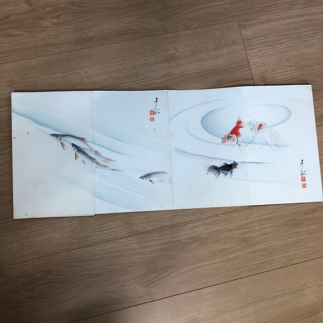 掛け軸　絵帳(3)骨董品　美術品