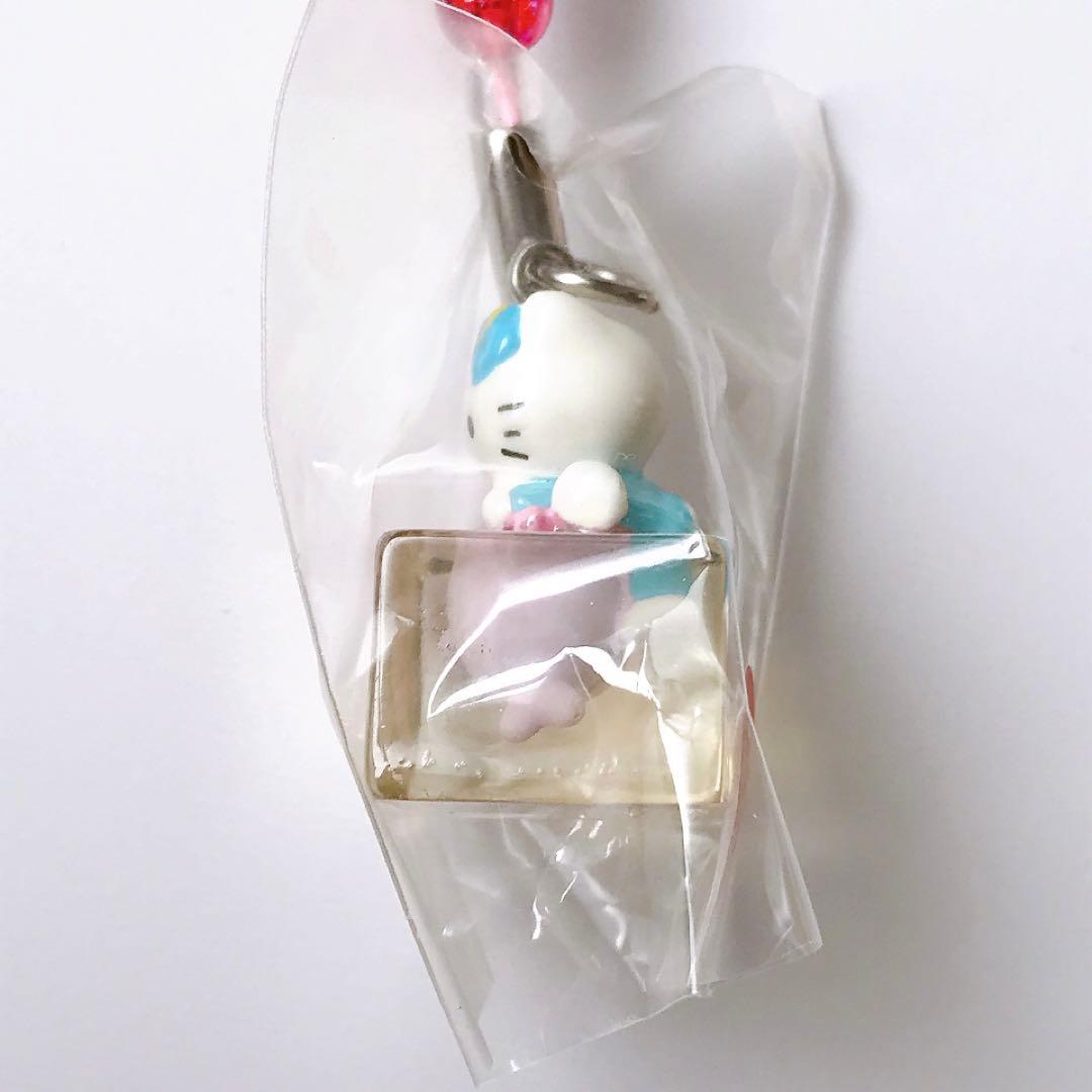 ご当地キティ★水族館限定★クリアキューブ★根付け★ストラップ★イルカ★ビーズ