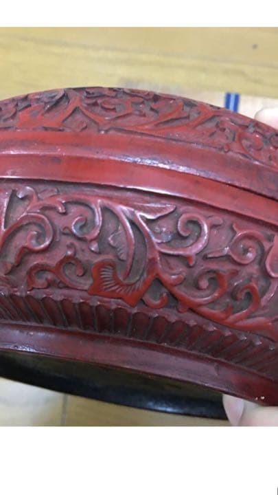 漆器 剔紅 堆朱 乾隆年製 食盒 唐物 古玩 中国 清代
