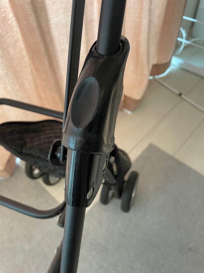 天使のカート L 小物付き ブラックキルト 黒 ペットカート