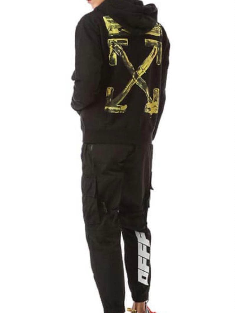 ブリングバン オフホワイトOFF-WHITEクロスアローパーカー