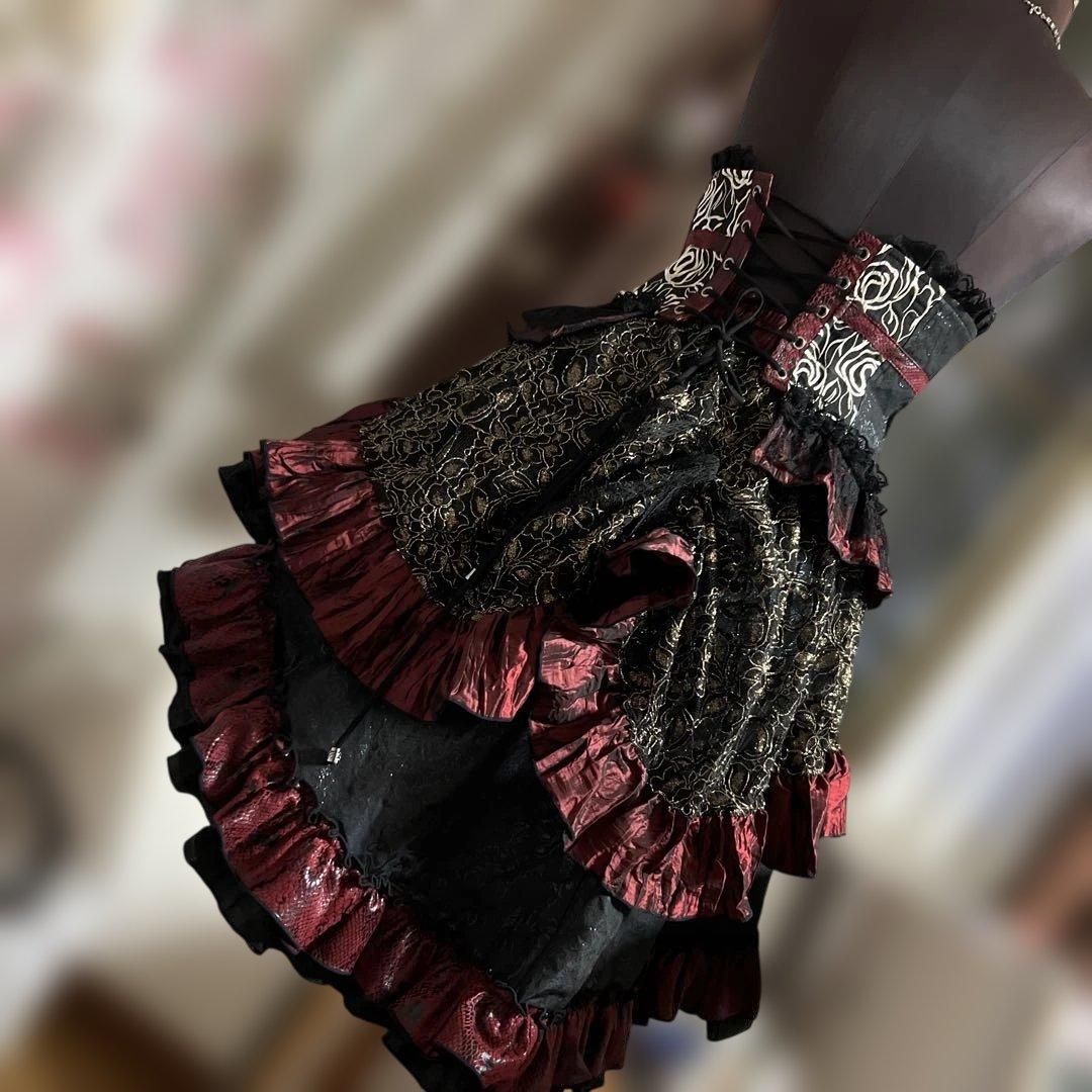 新品キューティーフラッシュ　コルセット付きスカートセット