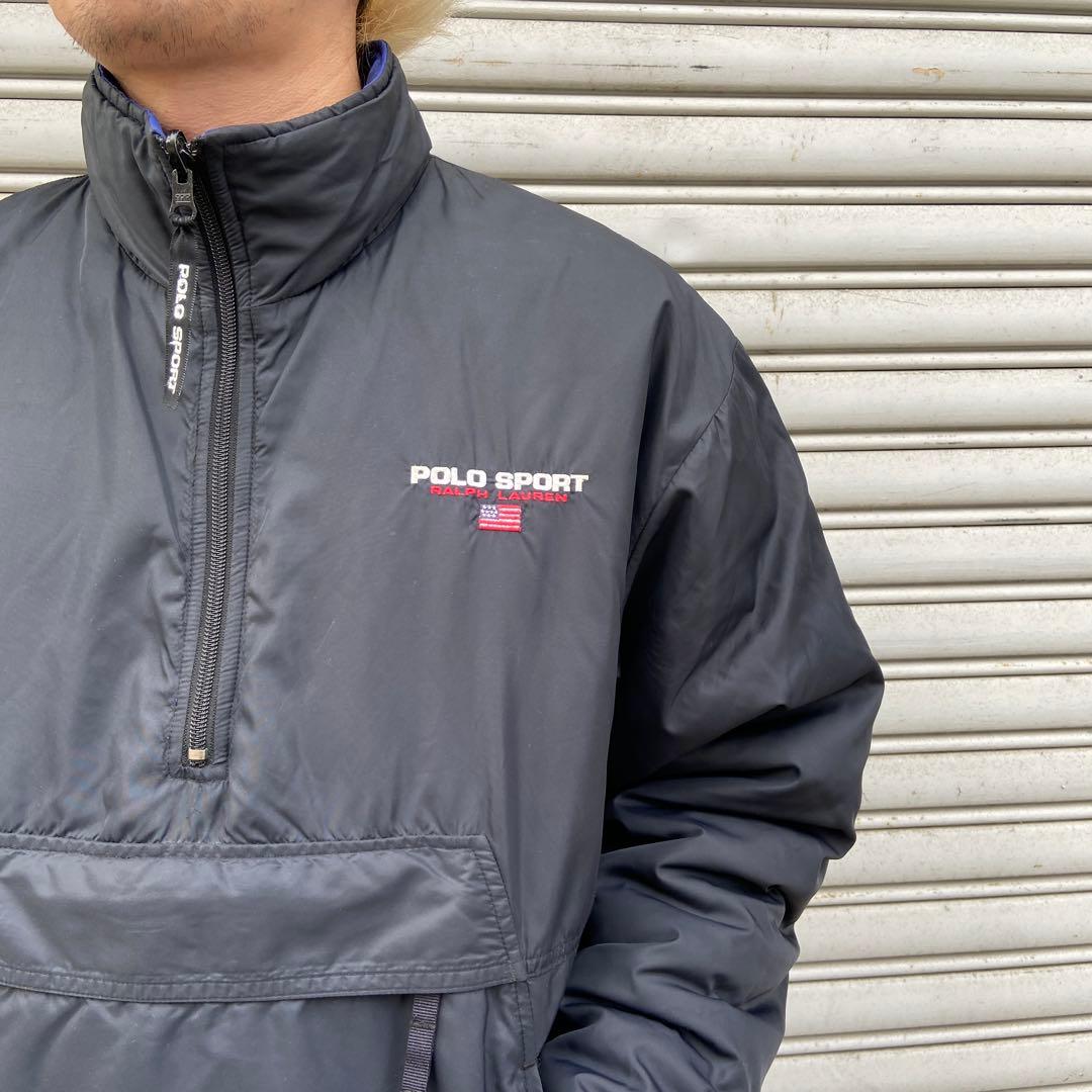 Cherry 90s☆POLOSPORT☆ラルフローレン☆リバーシブルパフ