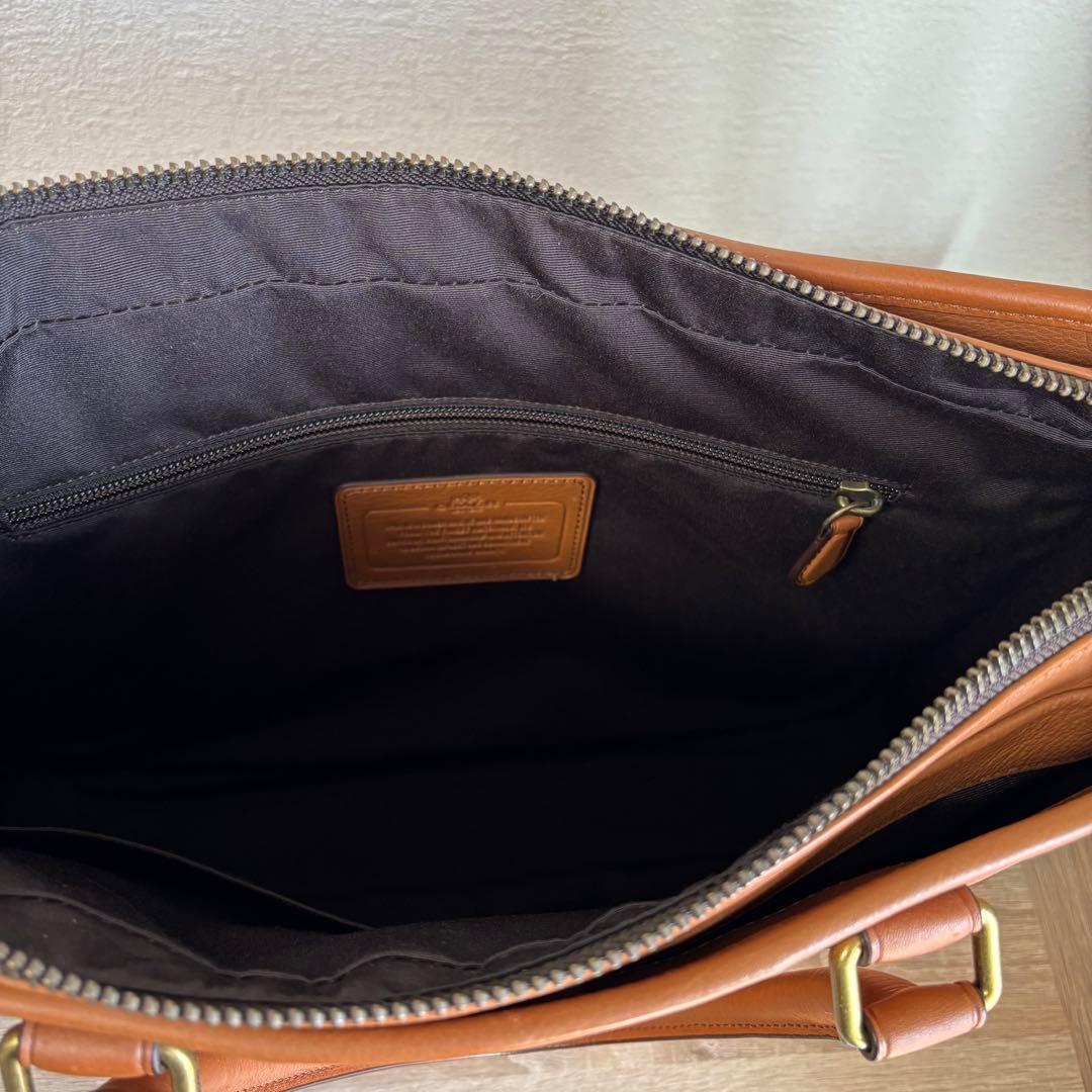 【美品】COACH コーチ ビジネスバッグ 本革