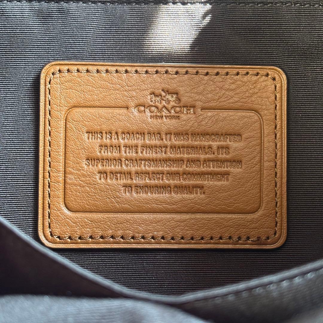【美品】COACH コーチ ビジネスバッグ 本革