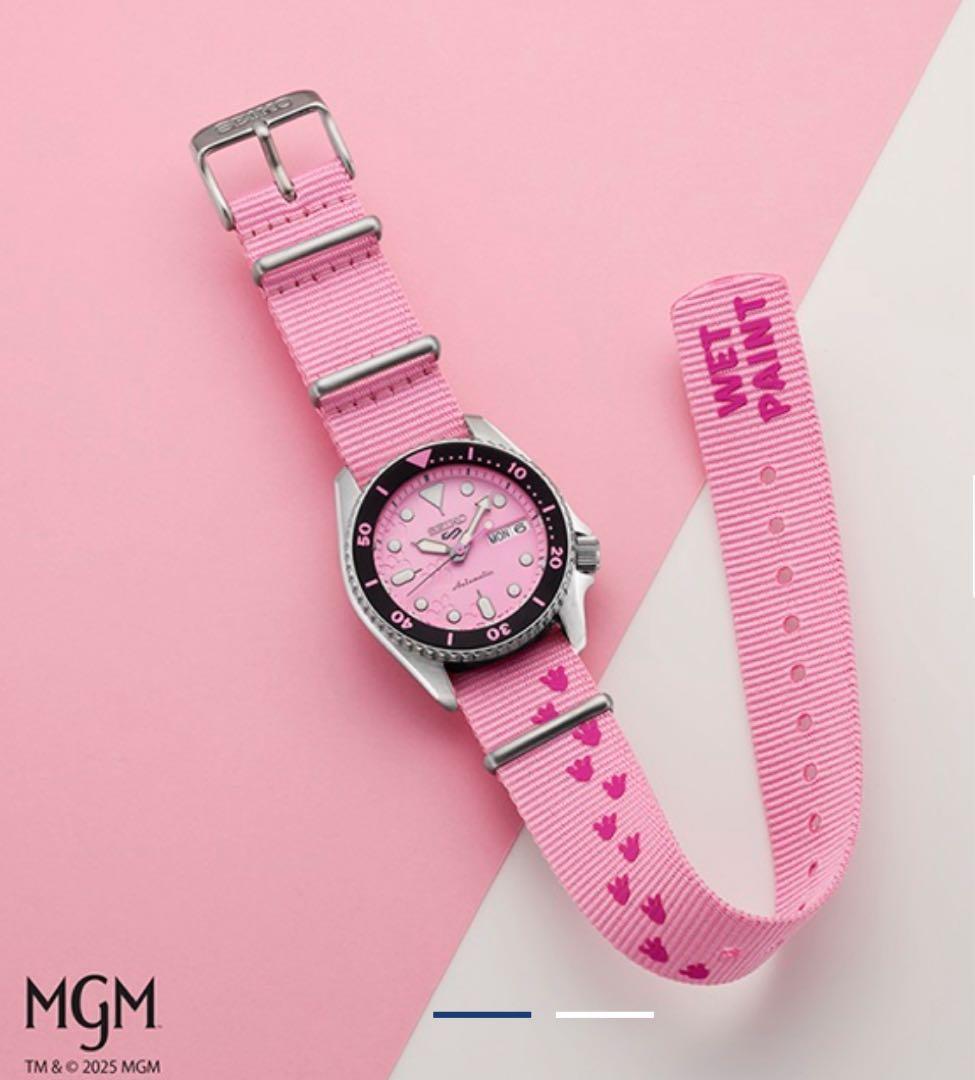 ★セイコー5スポーツ SKX series ピンクパンサー SBSA321