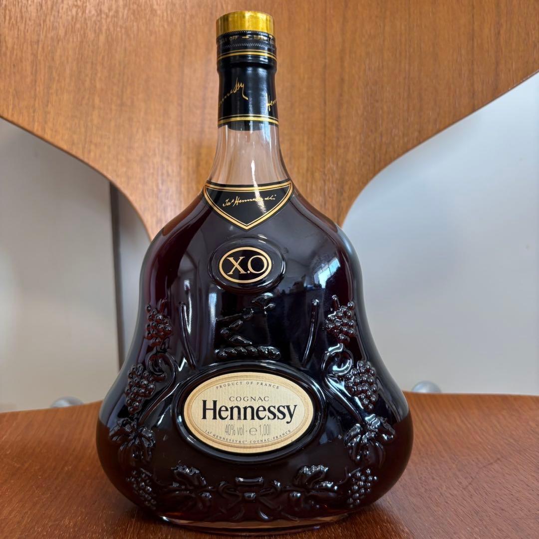 希少品 ヘネシーXO 1000m l 金キャップ箱付 未開封保管品 al37