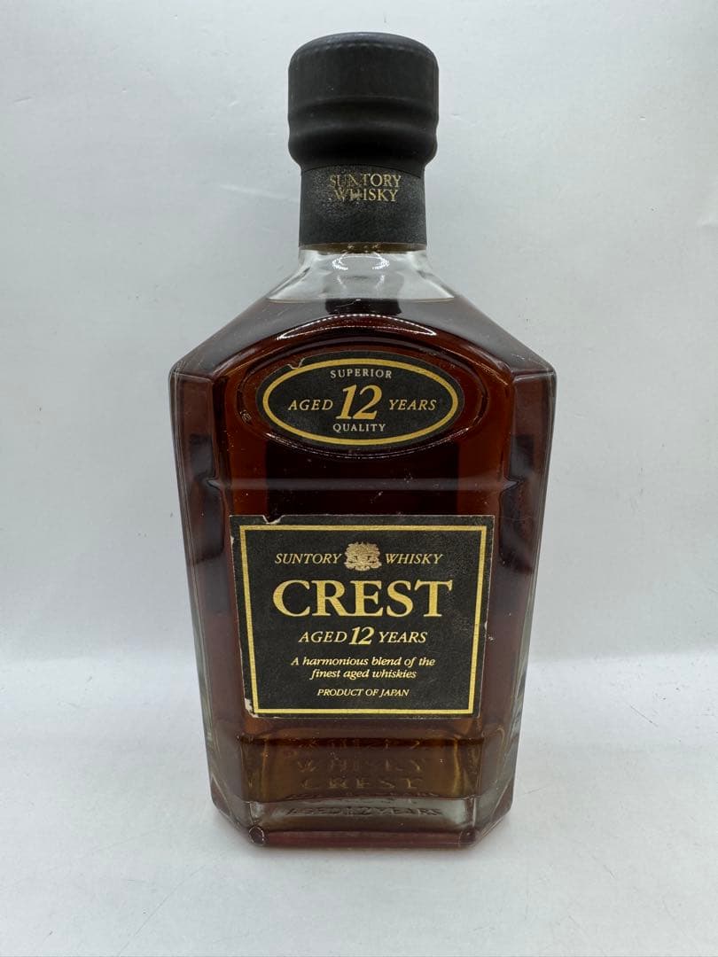 未開栓】サントリー クレスト 12年 旧ボトル 黒キャップ - メルカリ