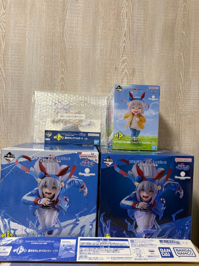 タマモクロスセット ウマ娘　一番くじ オグリキャップとタマモクロスが上位賞フィギュアで登場！一番くじ