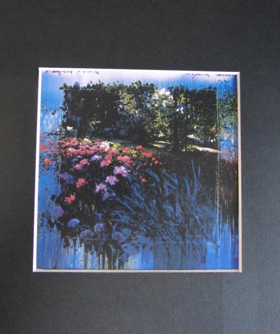 J.トレンツ・リャド、【スタット公園の庭】、希少な額装用画集より