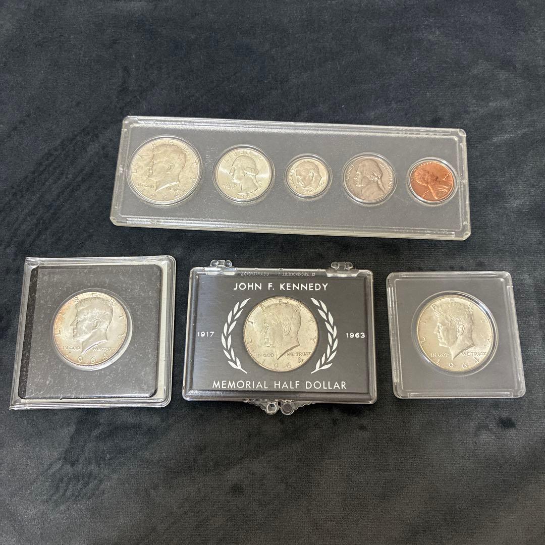 ケネディ銀貨1964年 50セント_1枚の価格[purity: 90%][weight: 12.5/