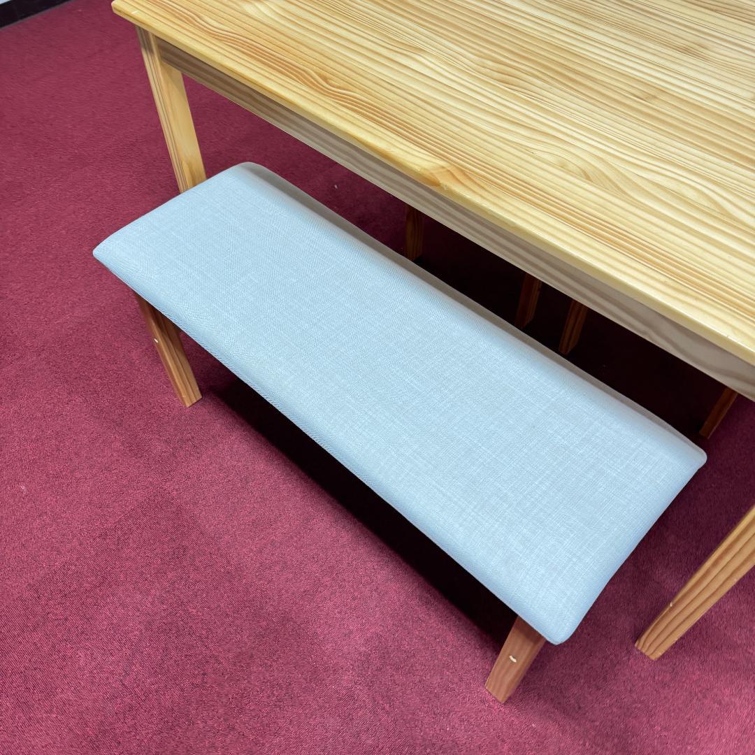 東京23区送料無料　美品4点ダイニングセット　ベンチ付き　オーク色