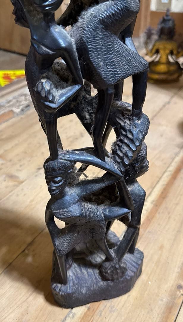 アフリカ マコンデ 黒檀彫刻