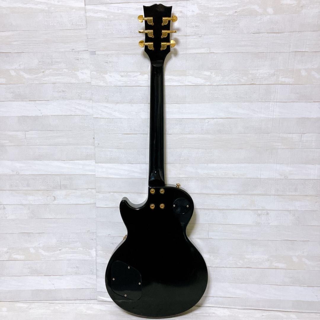 グラスルーツ レスポールカスタム エレキギター ブラック ゴールド 弦楽器