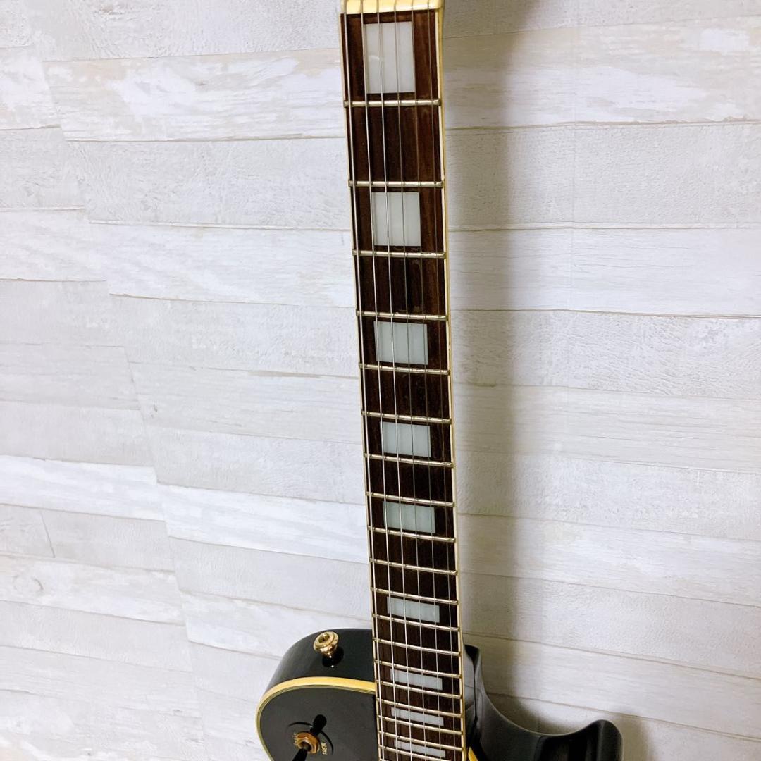 グラスルーツ レスポールカスタム エレキギター ブラック ゴールド 弦楽器
