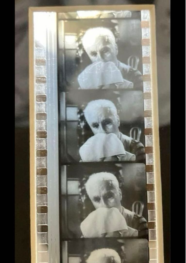 チャップリン ビンテージ 写真 フイルムセル 額 チャップリン