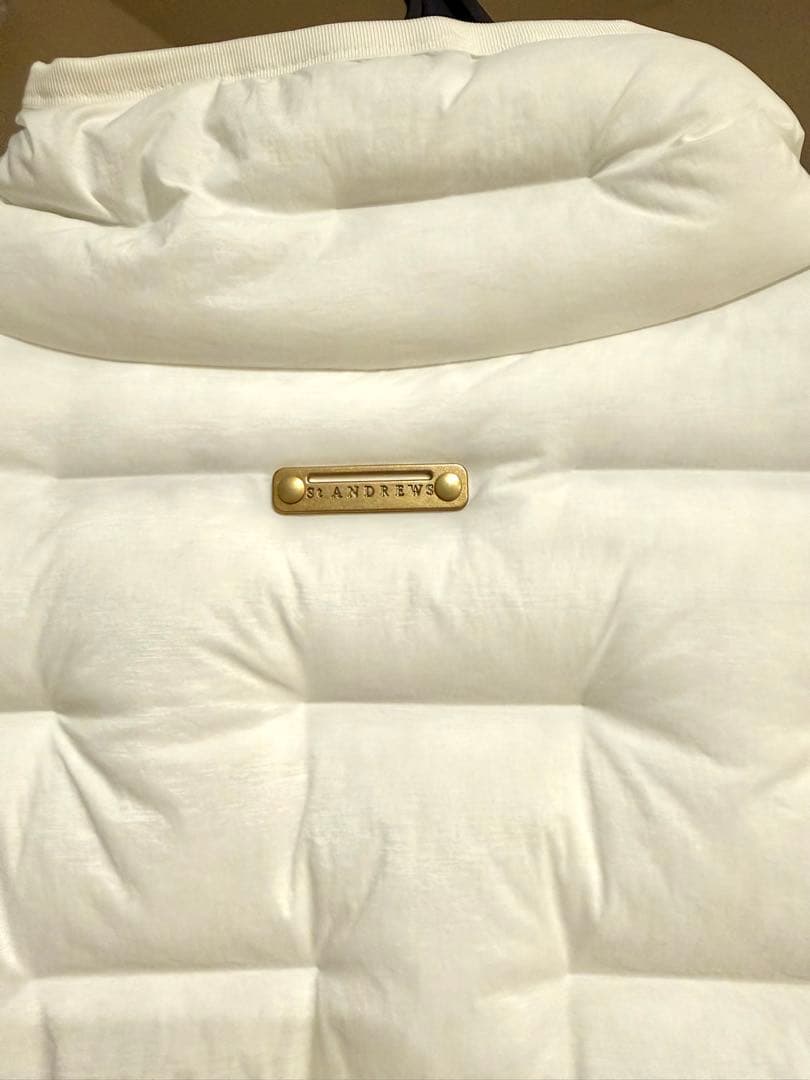 【美品!!セントアンドリュース】レディースダウンジャケット白 Mサイズ