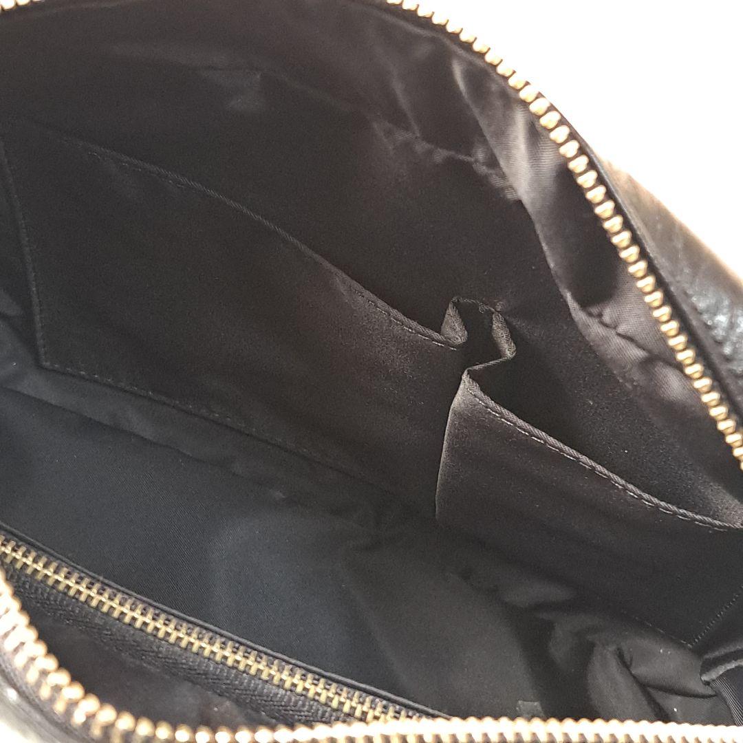 希少　クレージュ　レザー　ショルダーバッグ　BIGロゴ　型押し　ヴィンテージ