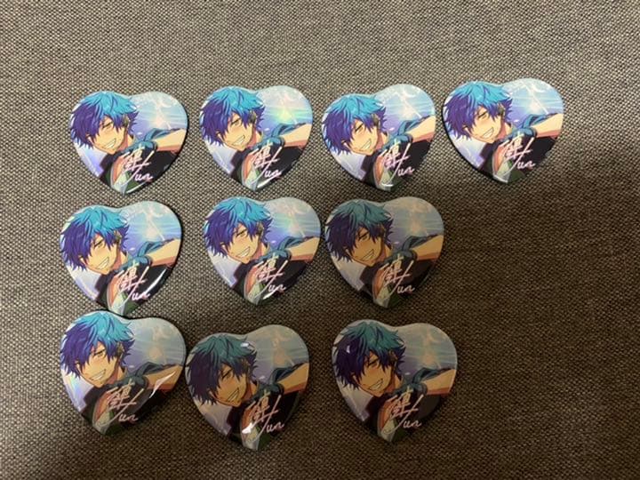 あんスタ 中国限定 願望缶ハート缶バッジfine 英智渉桃李弓弦