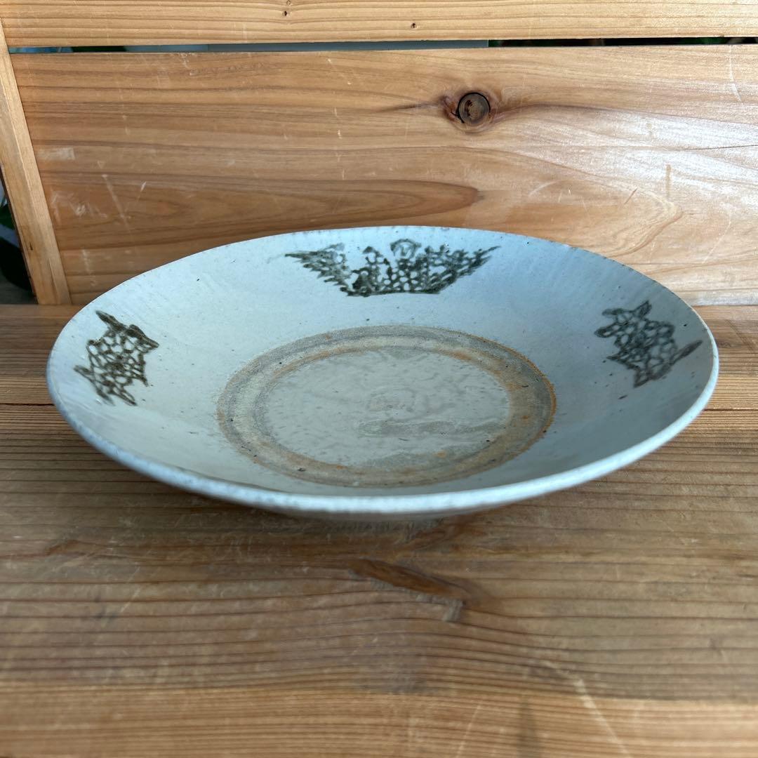 中国南方民窯 印判 8寸（24.5㎝）民藝 安南